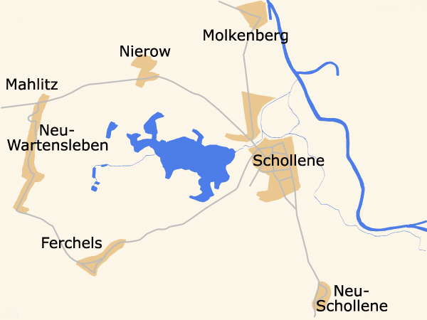 Karte Schollene